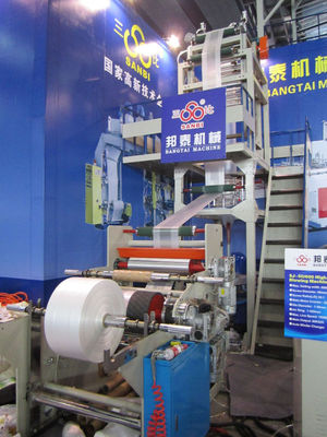 China La máquina que sopla de una sola capa de la película termocontraíble del PE con rotatorio muere cabeza proveedor