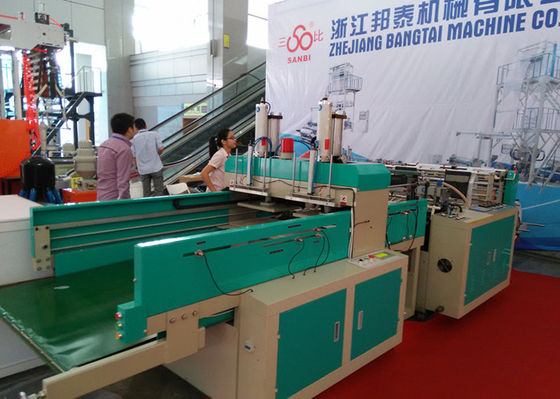 China Líneas dobles de alta velocidad bolso plástico de la nueva condición de la camiseta que hace la máquina proveedor
