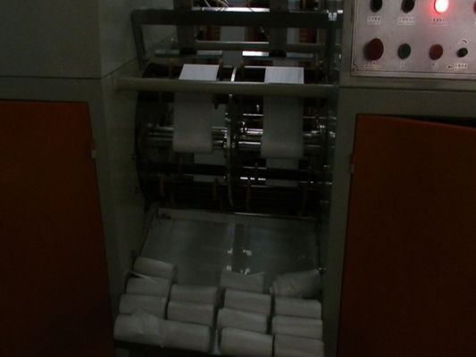 Bolso de basura plástico automático de Coreless que hace máquina líneas dobles proveedor